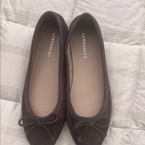 AEROSOLES Women's Dark Brown Ballet Flats